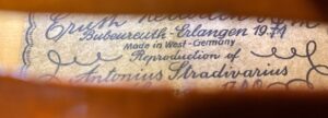 Ernst Heinrich Roth Violin, Erlangen, Germany