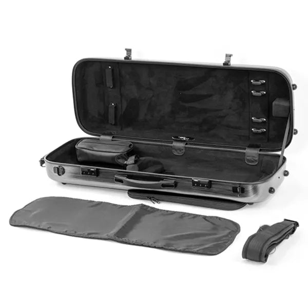 Viola case HQ Polycarbonate Oblong Matte Silver and Black