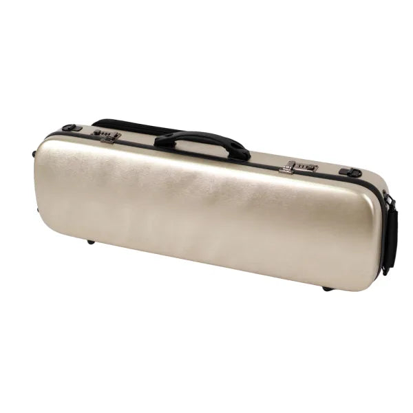 Violin case HQ Polycarbonate Oblong Brushed Champagne